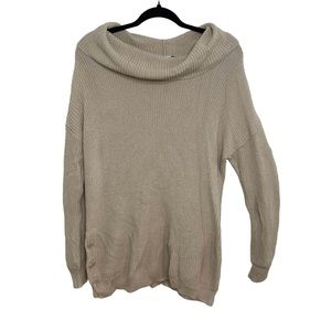 Women’s Workshop Republic Clothing Cream Sweater with Button Design Size M